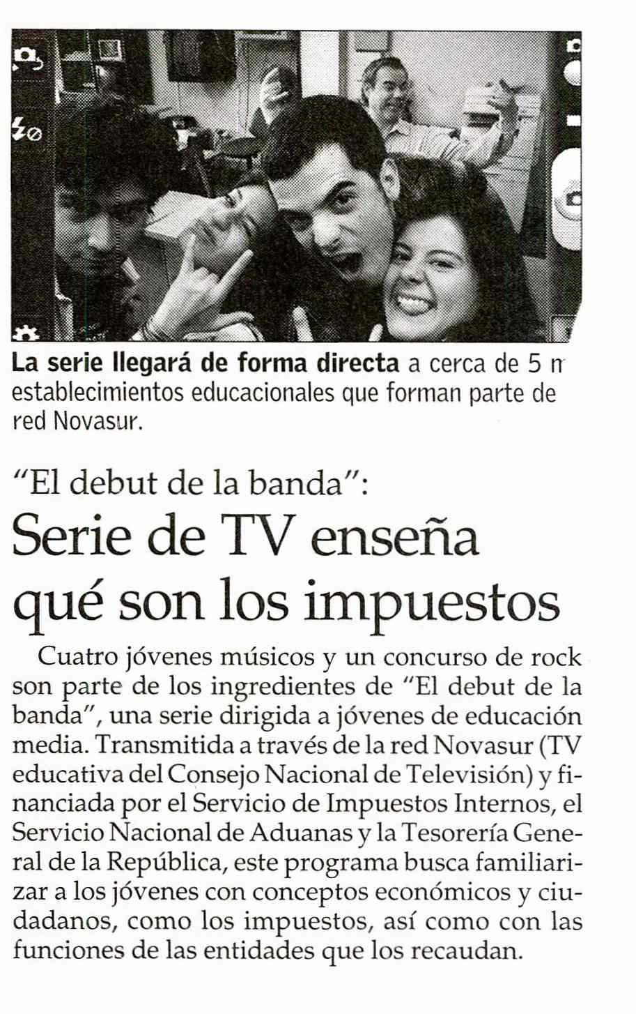 Serie que aborda la educación fiscal llegará a colegios y canales de televisión