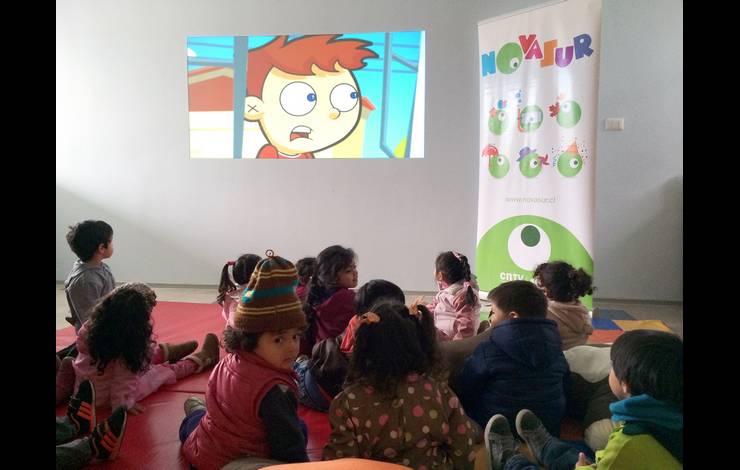 CNTV-Novasur realiza muestras audiovisuales itinerantes en jardines Integra de Coquimbo