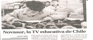 Novasur, la Tv Educativa de Chile, en diario El Magallanes