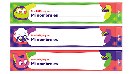 Pulseras de identificación y Etiquetas de mochila