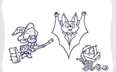 Pinta y dibuja: Halloween 2024